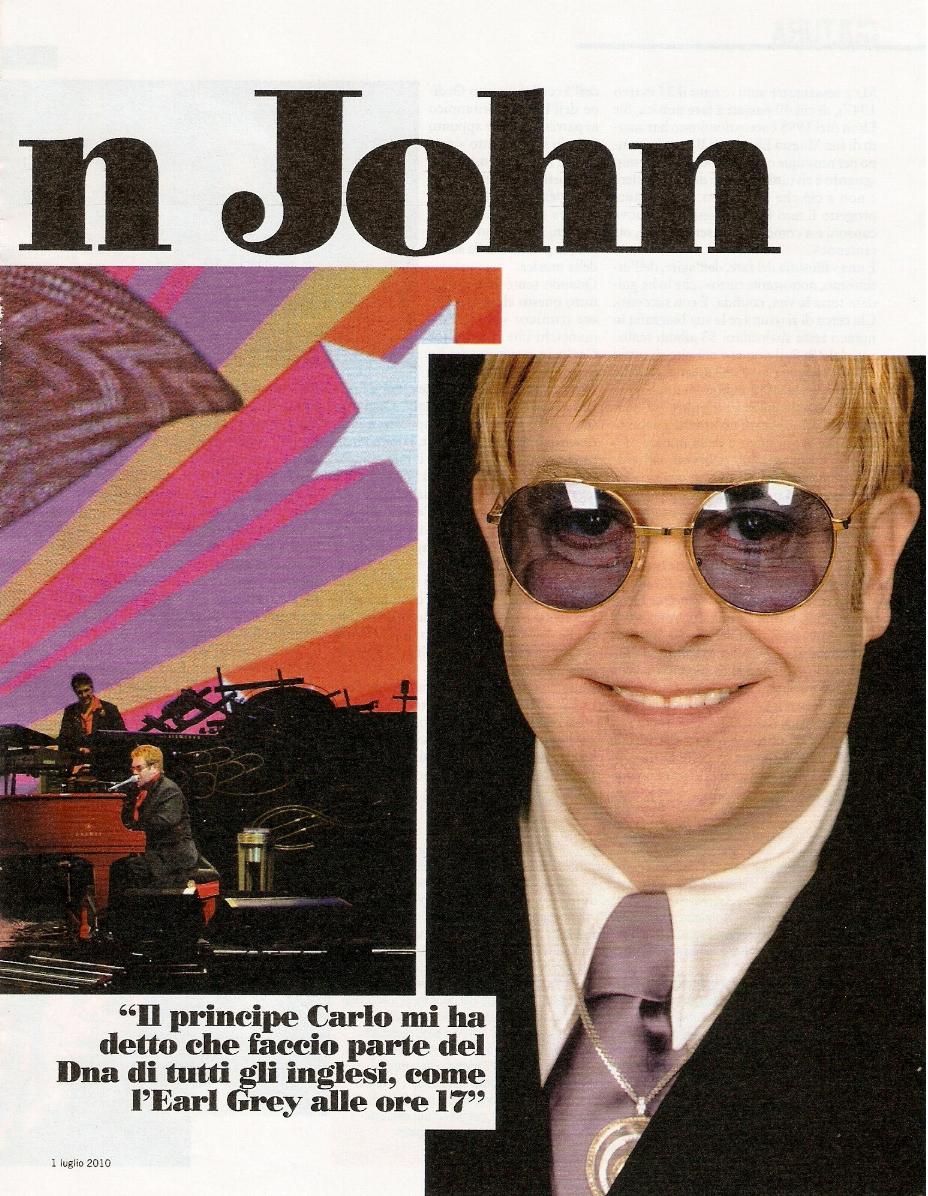 Elton John - L'Espresso giugno 2010