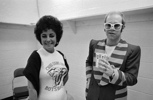 Elisabeth Taylor & Elton