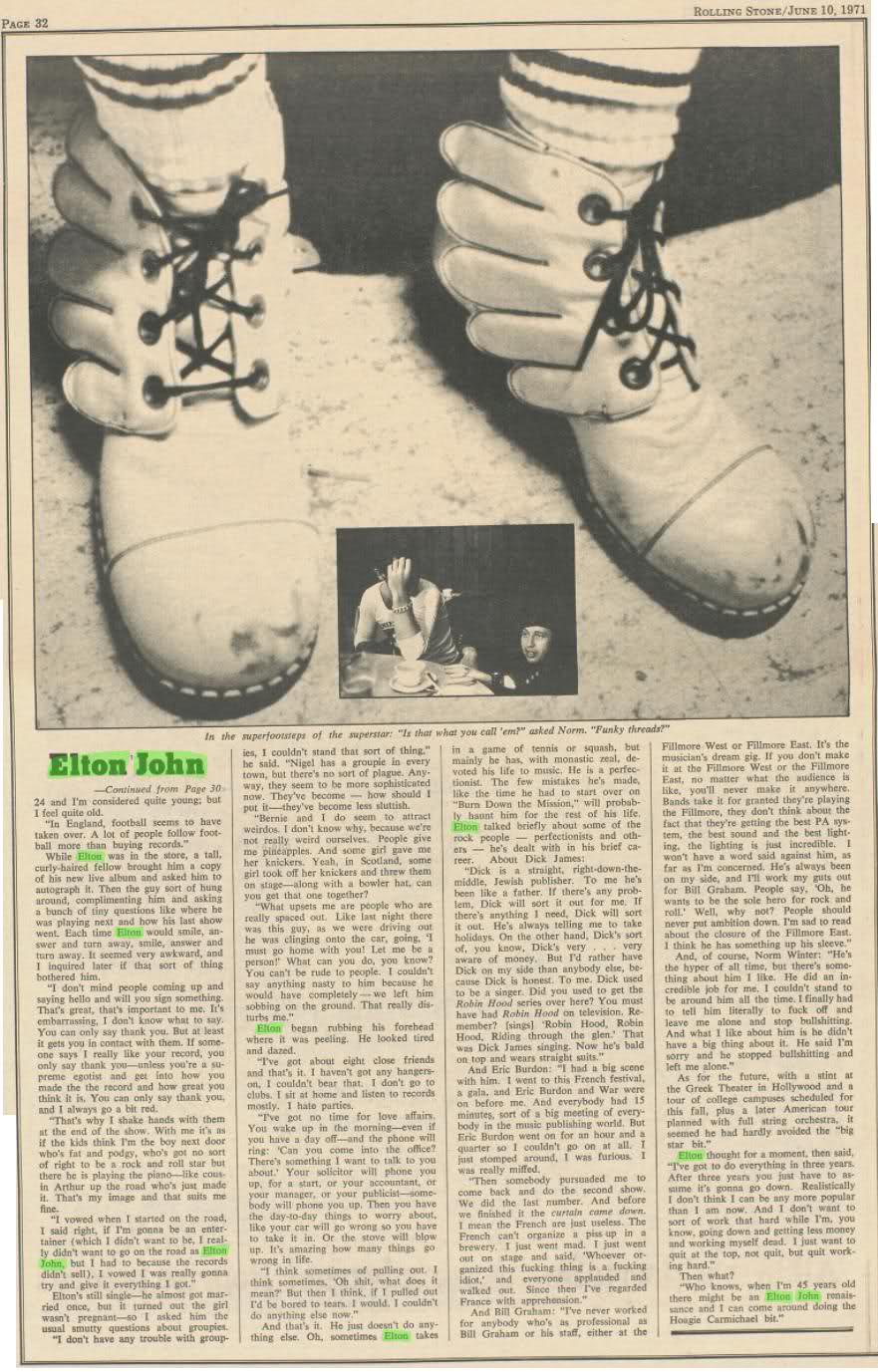 Rolling Stone 10 giugno 1971